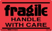 [LA-AMS-745] Warning Labels ''fragile HANDLE WITH CARE '' 3 x 5"