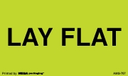 [LA-AMS-757] Warning Labels ''LAY FLAT '' 3 x 5"