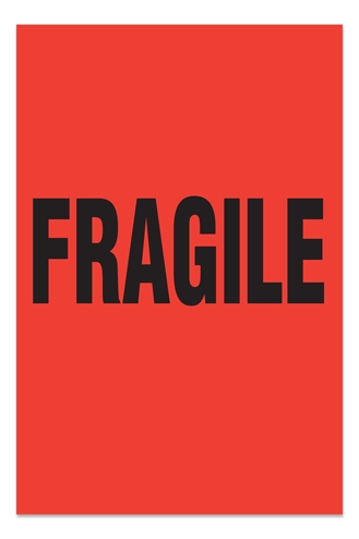 [LA-AMS-830] Warning Labels ''Fragile '' 4 x 6"