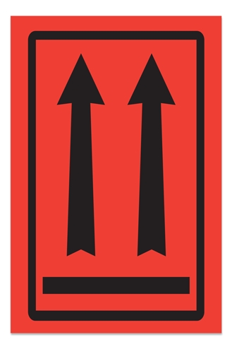 [LA-AMS-831] Warning Labels ''2 Arrows Up '' 4 x 6"