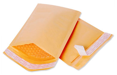 [MA-MLK-000] Kraft Bubble Mailers, 4x8"