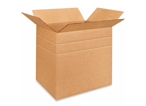 [CB-11108121] Corrugated Box 11-1/4x8-3/4x12" with 6", 8", 10" Scores