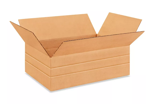 [CB-12118081] Corrugated Box 21x18x8-1/2" with 2-1/2", 4-1/2", 6-1/2" Scores